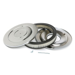 Chromowany filtr powietrza 14" niski Trans-Dapt