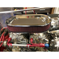 Filtr powietrza podwójny chromowany Edelbrock 1235