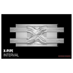 Tłumik MagnaFlow 5x8 X-PIPE 2.5"/2.5" 63mm / 63mm nierdzewny 12468