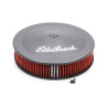 Okrągły filtr powietrza Edelbrock czarny 14" / 355mm 1225