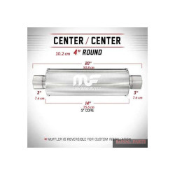 Tłumik MagnaFlow 4" 3"/3" 76mm / 76mm   14419 po zwrocie