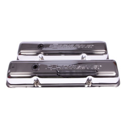 Pokrywa zaworów z logo Chevrolet w chromie do Chevrolet Small Block 141-102