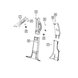 Zaślepka słupka C do Dodge RAM