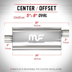 Nierdzewny Tłumik MagnaFlow 12289 3"/3" 76mm / 76mm