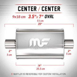 Tłumik MagnaFlow 11114 2,5" / 2.5"  51mm / 51mm