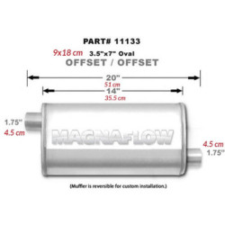 Tłumik MagnaFlow 11133 1.75/1.75" 44mm / 44mm