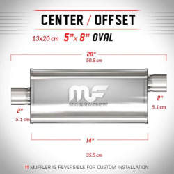 Nierdzewny Tłumik MagnaFlow 12224 2"/2" 51mm / 51mm