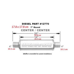 Nierdzewny Tłumik MagnaFlow  12770 4"/4" 101mm / 101mm