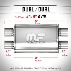 Tłumik MagnaFlow 11379 2.5" / 2.5" 63mm / 63mm