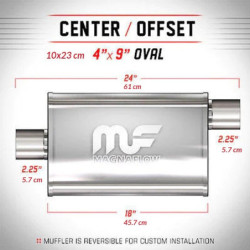 Nierdzewny Tłumik MagnaFlow 14355 2.25"/2.25"