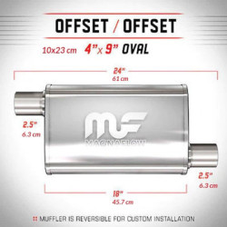 Nierdzewny Tłumik MagnaFlow 14366 2.5"/2.5"