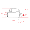 Powermaster 9172 - rozrusznik PowerMAX Ford Small Block 164T